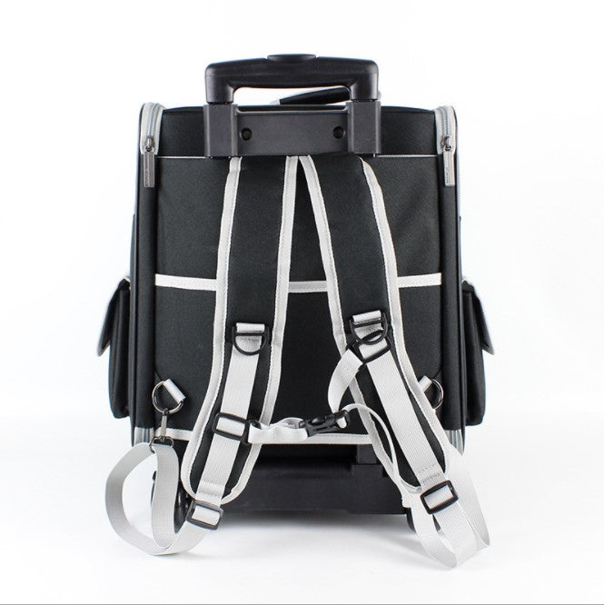 Pet Rolling Travel Backpack with Mesh