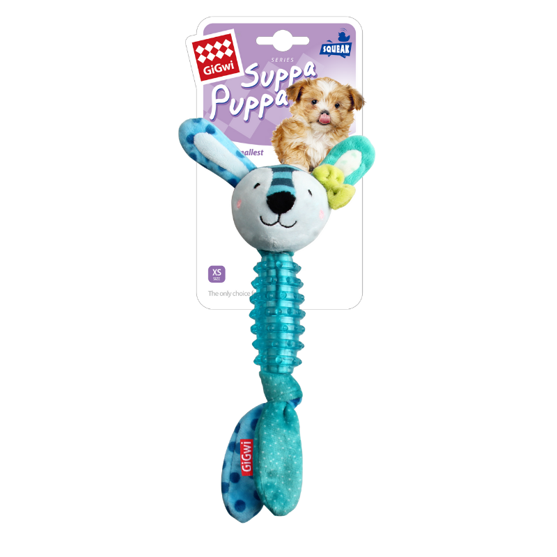 GiGwi Suppa Puppa Rabbit with Squeaker (Size XS)