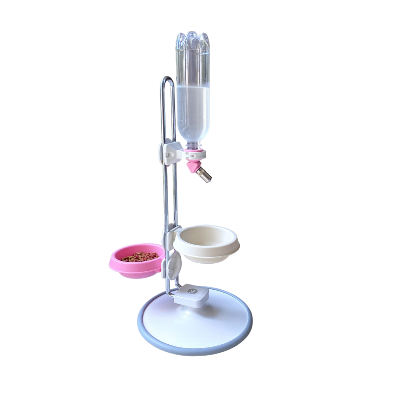 Pet Food and Water Kit: Bottle and Bowl