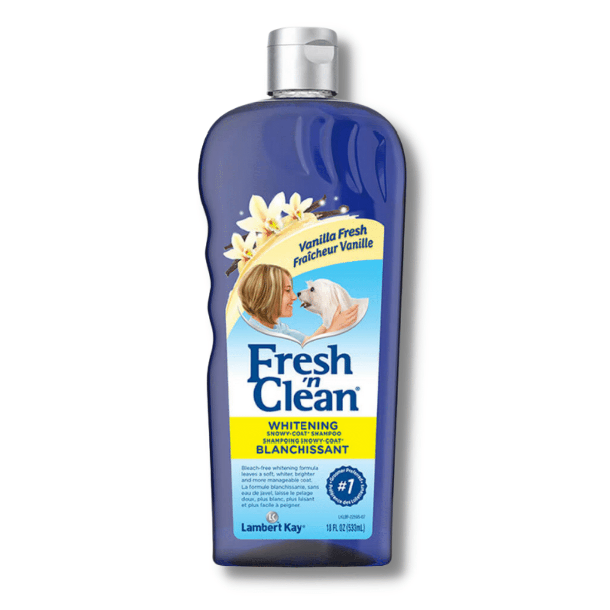 Lambert Kay Fresh 'n Clean Snowy Coat Whitening Shampoo: Vanilla Fresh (533mL)