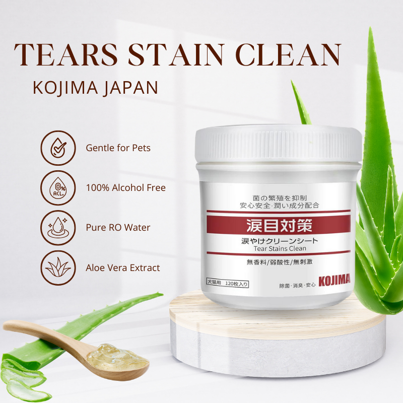 Kojima Tear Stains Clean Wipes