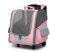 Load image into Gallery viewer, Pet Rolling Travel Backpack with Mesh
