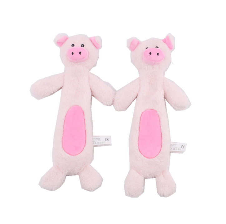 Charming Pet Long Squeaky Toys: Pig