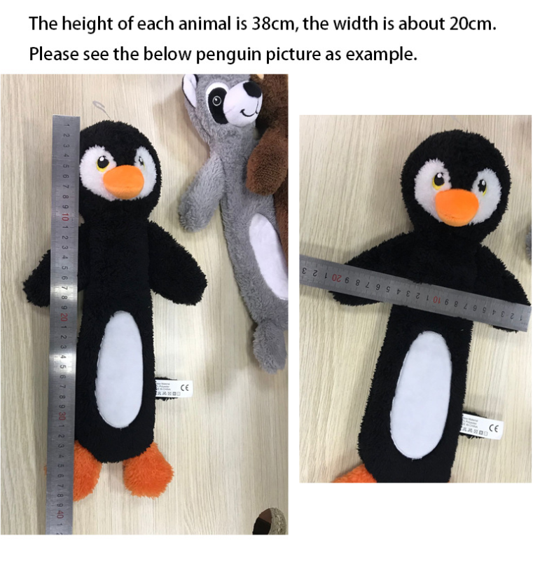 Charming Pet Long Squeaky Toys: Penguin