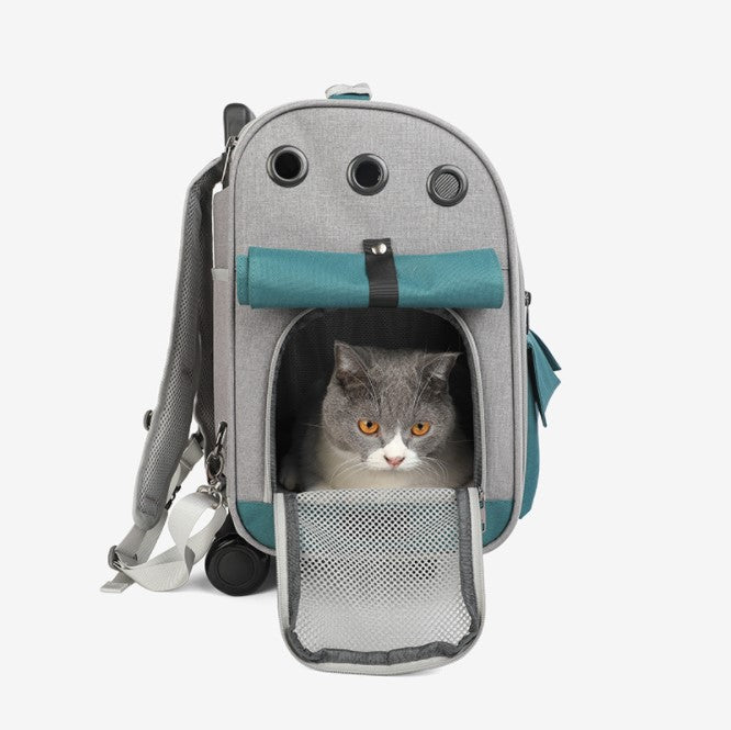 Trendy Pet Rolling Backpack
