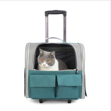 Load image into Gallery viewer, Trendy Pet Rolling Backpack

