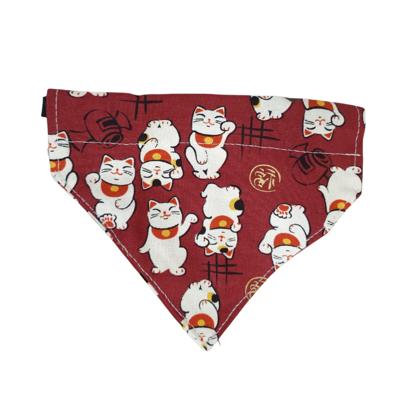 Fortune Maneki Neko Chinese New Year Scarf