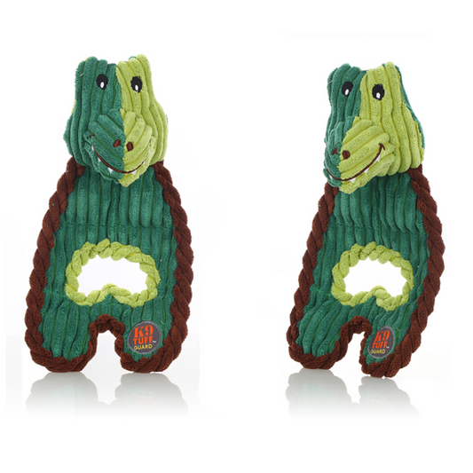 Cuddle Tugs Plush Dog Toys with K9 Tuff Guard Series: Gator