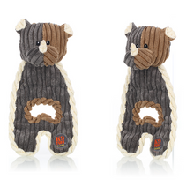 Load image into Gallery viewer, Cuddle Tugs Plush Dog Toys with K9 Tuff Guard Series: Rhino

